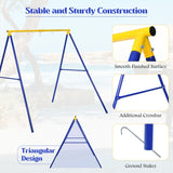 NNECW Extra Large A-Frame Steel Swing Stand with Ground Stakes for Indoor and Outdoor