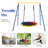 NNECW Extra Large A-Frame Steel Swing Stand with Ground Stakes for Indoor and Outdoor