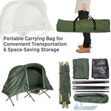 NNECW 4-In-1 Camping Cot Tent for 1 Person to Use