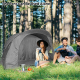 NNECW 4-In-1 Camping Cot Tent for 1 Person to Use-Grey