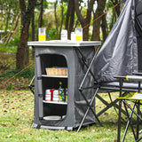 NNECW Folding Pop-Up Camping Storage Cabinet with Bag M Size