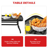 NNECW 2 Pieces Outdoor Conversation Set with Ergonomic Backrest & Armrest for Balcony & Poolside Red