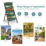 NNECW 5-tier Vertical Raised Garden Bed with 5 Container Boxes-Green