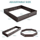 NNECW Raised Garden Bed Outdoor Planter Grow Box with Multiple Combination