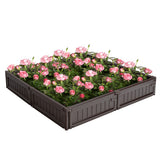 NNECW Raised Garden Bed Outdoor Planter Grow Box with Multiple Combination