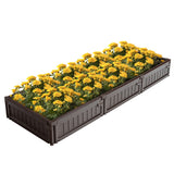 NNECW Raised Garden Bed Outdoor Planter Grow Box with Multiple Combination