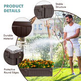 NNECW Raised Garden Bed Outdoor Planter Grow Box with Multiple Combination