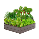 NNECW Raised Garden Bed with 2 Configurations of Rectangular and Hexagon