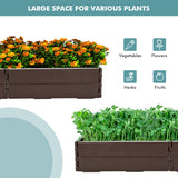 NNECW Raised Garden Bed with 2 Configurations of Rectangular and Hexagon