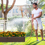 NNECW Raised Garden Bed with 2 Configurations of Rectangular and Hexagon