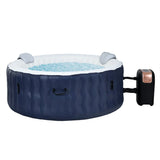 NNECW Blue Inflatable Hot Tub Spa with Pool Cover for Indoor and Outdoor Use