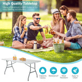 NNECW 180cm Portable Folding Camping Table with 150kg Load Capacity