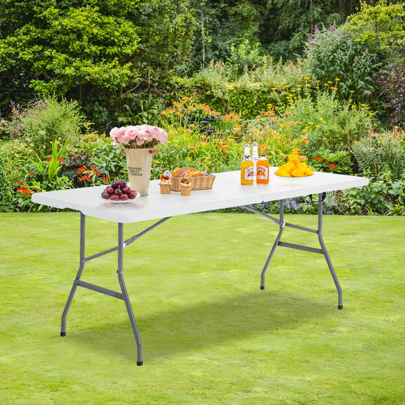 NNECW 180cm Portable Folding Camping Table with 150kg Load Capacity