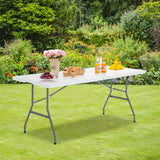 NNECW 180cm Portable Folding Camping Table with 150kg Load Capacity