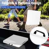 NNECW 120cm Portable Bi-fold Camping Table with 3-Level Height Adjustment & 150kg Load Capacity