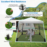 NNECW Instant Pop-up Height-Adjustable Canopy for Patio Camp Beach-Grey