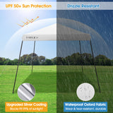 NNECW Instant Pop-up Height-Adjustable Canopy for Patio Camp Beach-White