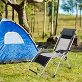NNECW Folding Padded Zero Gravity Chair for Camping &amp Poolside &amp Backyard-1 piece