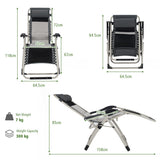 NNECW Folding Padded Zero Gravity Chair for Camping &amp Poolside &amp Backyard-1 piece