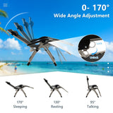 NNECW Folding Zero Gravity Lounge Chair with Removable Headrest