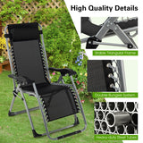 NNECW Zero Gravity Recliner Chair with Removable Pillow for Backyard