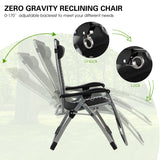 NNECW Zero Gravity Recliner Chair with Removable Pillow for Backyard