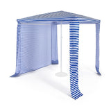 NNECW Foldable and Portable Beach Canopy with Sun Protection for Beach and Patio-Blue