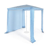 NNECW Foldable and Portable Beach Canopy with Sun Protection for Beach and Patio-Navy