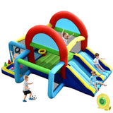 NNECW Inflatable Bounce House with Dual Slides and Jumping Area with 450W Blower