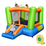 NNECW Inflatable Bounce House with Large Jumping Area & Slid with Blower