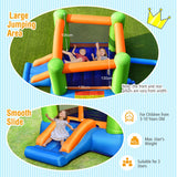 NNECW Inflatable Bounce House with Jumping Area & Slide without Air Blower