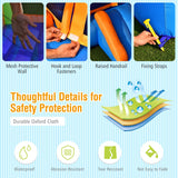 NNECW Inflatable Bounce House with Large Jumping Area & Slid with Blower