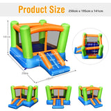 NNECW Inflatable Bounce House with Jumping Area & Slide without Air Blower