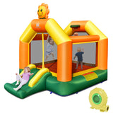 NNECW Sunflower Inflatable Bounce House with Slide for Outdoor Play with Blower