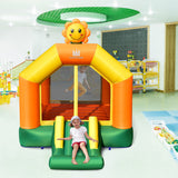 NNECW Sunflower Inflatable Bounce House with Slide for Outdoor Play with Blower