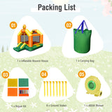 NNECW Sunflower Inflatable Bounce House with Slide for Outdoor Play with Blower