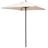 NNECW 6 Pieces Patio Dining Set with Umbrella & Stackable Chairs