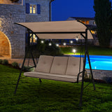 NNECW Outdoor Swing Chair with Adjustable Canopy for Garden