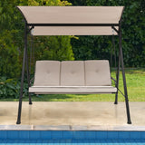 NNECW Outdoor Swing Chair with Adjustable Canopy for Garden