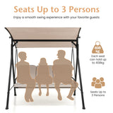 NNECW Outdoor Swing Chair with Adjustable Canopy for Garden