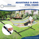 NNECW  Outdoor Portable Quilted Fabric Hammock with Detachable Pillow without Stand-Yellow