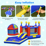 NNECW Kids Inflatable Bouncy House with Double Basketball Hoops