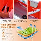 NNECW Firefighting-Themed Kids Water Slide with Splash Pool & Blower