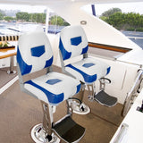 NNECW Set of 2 Deluxe Folding Boat Seats for Fishing Boats & Yachts