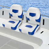 NNECW Set of 2 Deluxe Folding Boat Seats for Fishing Boats & Yachts
