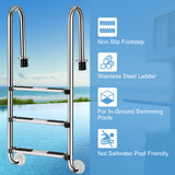 NNECW 3-Step Swimming Pool Ladder with Anti-Slip Steps for In-Ground Pool