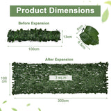 NNECW Artificial Hedge Fence with 24 Pieces Faux Ivy Panels for Decor