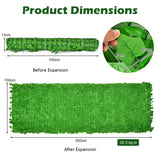 NNECW Artificial Hedge Fence with Sweet Potato Leaves for Garden & Terrace