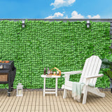 NNECW Artificial Hedge Fence with Sweet Potato Leaves for Garden & Terrace