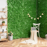 NNECW Artificial Hedge Fence with Sweet Potato Leaves for Garden & Terrace